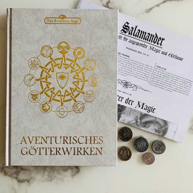 L’edizione speciale di “Aventurisches Götterwirken&nbsp;I”. Foto: @_simply_matt.